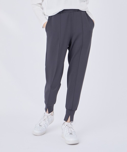 NERGY（ナージー）の「[店頭人気商品]【接触冷感】センタースリットジョガーパンツ（その他パンツ・レディース・ライトグレー/ブラック・M/S）」の5枚目の写真