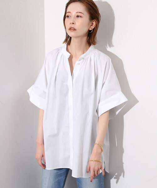 【新品】【24SS】SLOBE IENA ドルマンギャザーポンチョシャツブラウス 新品】【24SS】SLOBE IENA ドルマンギャザーポンチョシャツ