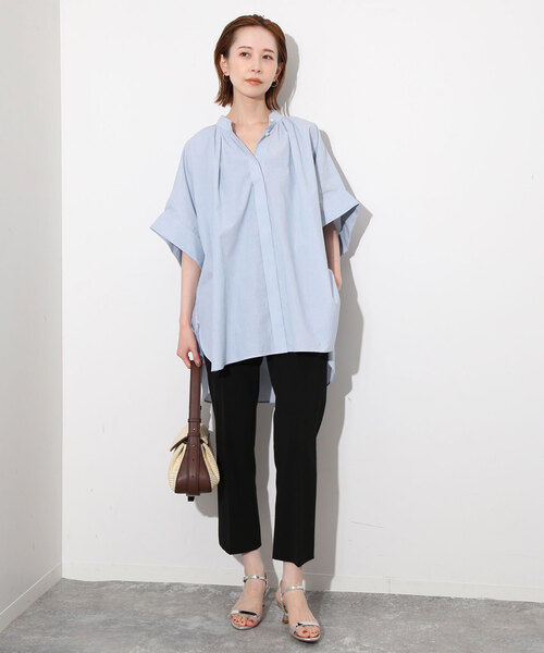 【新品】【24SS】SLOBE IENA ドルマンギャザーポンチョシャツブラウス SLOBE IENA（スローブイエナ）の「ドルマンギャザーポンチョ