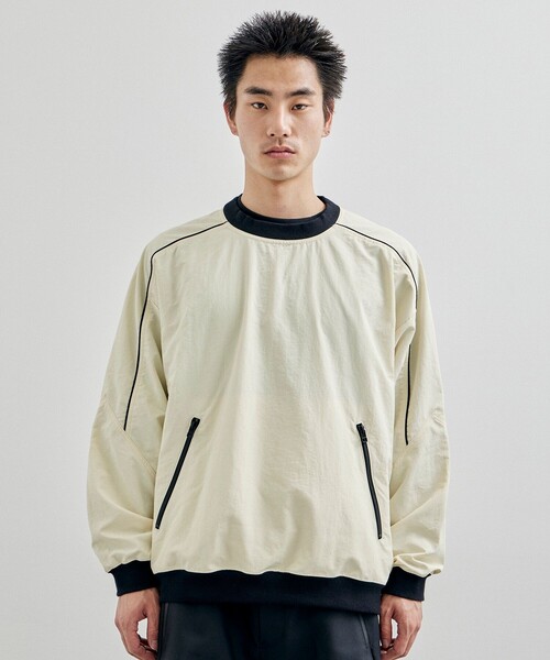 CITY TOKYO(シティトウキョウ)の「撥水ジップピステ(スウェット・メンズ・カーキ/オフホワイト/ブラック・2/1)」の18枚目の写真