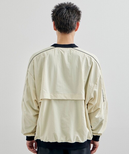 CITY TOKYO(シティトウキョウ)の「撥水ジップピステ(スウェット・メンズ・カーキ/オフホワイト/ブラック・2/1)」の11枚目の写真