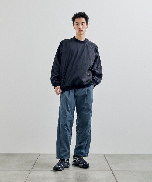 CITY TOKYO(シティトウキョウ)の「撥水ジップピステ(スウェット・メンズ・カーキ/オフホワイト/ブラック・2/1)」の5枚目の写真