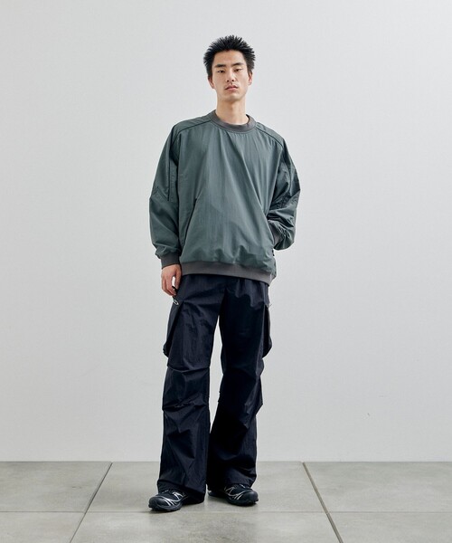 CITY TOKYO(シティトウキョウ)の「撥水ジップピステ(スウェット・メンズ・カーキ/オフホワイト/ブラック・2/1)」の17枚目の写真