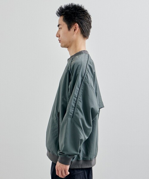 CITY TOKYO(シティトウキョウ)の「撥水ジップピステ(スウェット・メンズ・カーキ/オフホワイト/ブラック・2/1)」の13枚目の写真