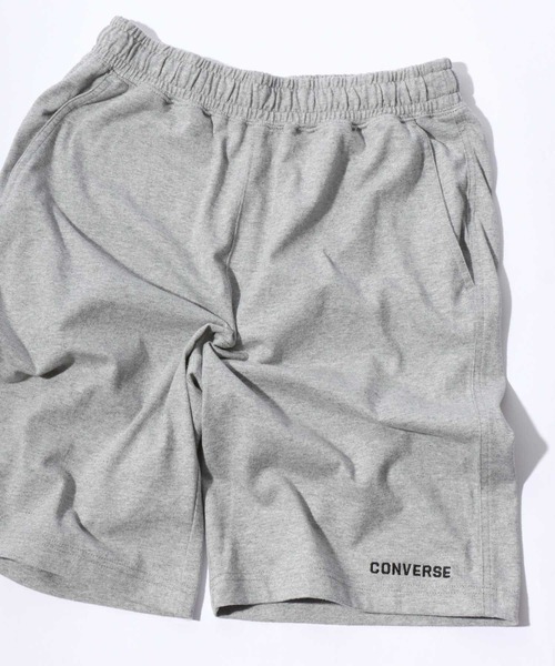 CONVERSE(コンバース)の「CONVERSE/コンバース ワンポイントロゴ刺繍 カットショーツ ショートパンツ ハーフパンツ(その他パンツ・メンズ・オレンジ/グリーン/ブラック/グレー/ライトグレー/サックスブルー/ネイビー/イエロー・M/XL/L)」の3枚目の写真