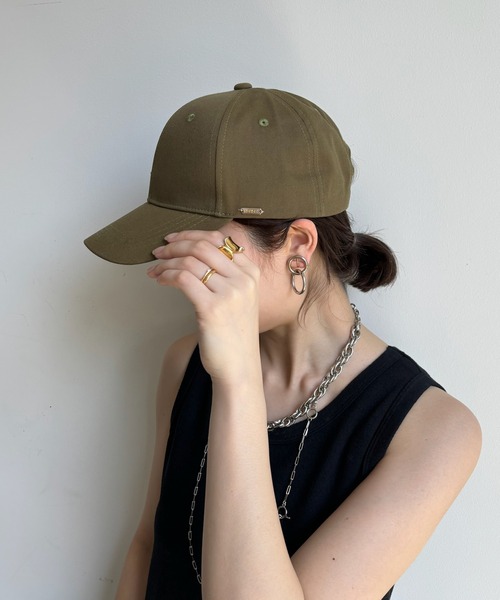 DouDou（ドゥドゥ）の「ツイルキャップ（キャップ・レディース・ライトグレー/カーキ/ブラック・FREE）」の2枚目の写真