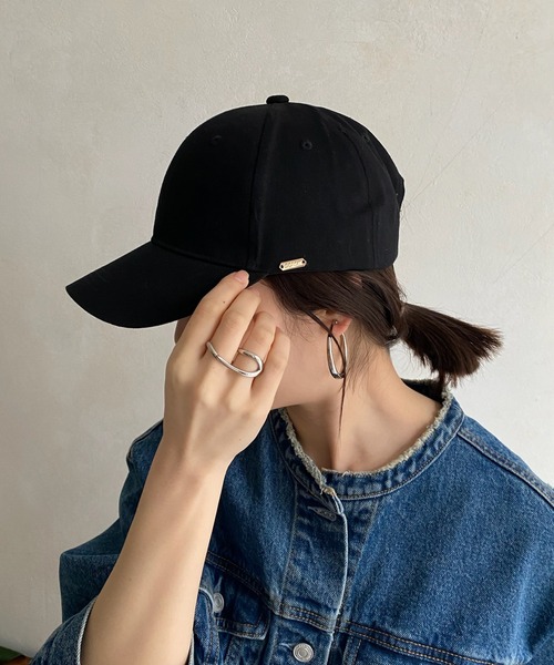 DouDou（ドゥドゥ）の「ツイルキャップ（キャップ・レディース・ライトグレー/カーキ/ブラック・FREE）」の3枚目の写真