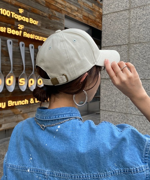 DouDou（ドゥドゥ）の「ツイルキャップ（キャップ・レディース・ライトグレー/カーキ/ブラック・FREE）」の7枚目の写真