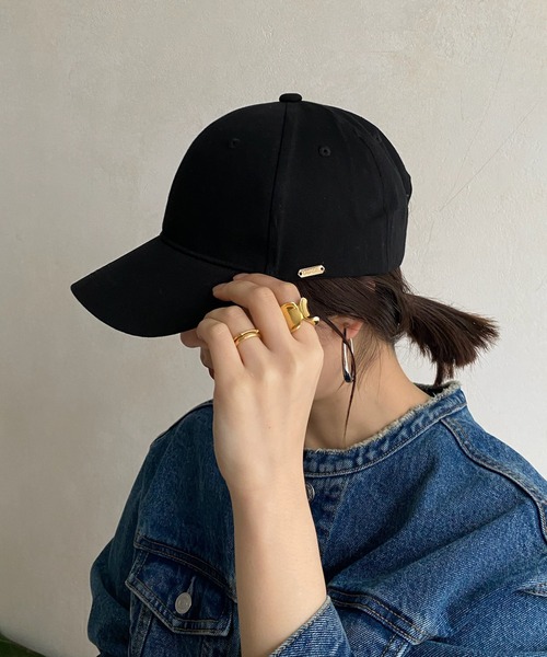 DouDou（ドゥドゥ）の「ツイルキャップ（キャップ・レディース・ライトグレー/カーキ/ブラック・FREE）」の12枚目の写真