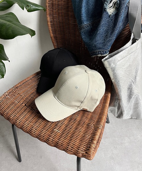 DouDou（ドゥドゥ）の「ツイルキャップ（キャップ・レディース・ライトグレー/カーキ/ブラック・FREE）」の4枚目の写真