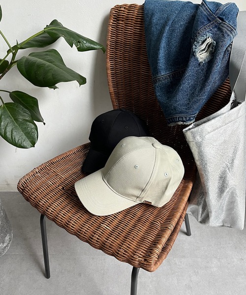 DouDou（ドゥドゥ）の「ツイルキャップ（キャップ・レディース・ライトグレー/カーキ/ブラック・FREE）」の5枚目の写真