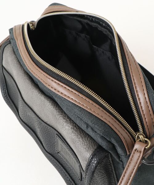 EDWIN（エドウィン）の「【EDWIN/エドウィン】別注PUミニショルダー（ショルダーバッグ・メンズ・ブラウン/ブラック・FREE）」の5枚目の写真