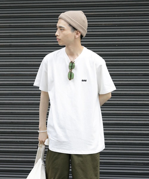 meltum(メルタム)の「EMBROIDERY LOGO S/S T-SHIRT(Tシャツ/カットソー・メンズ・ブラウン/ブラック/ホワイト/ネイビー・LARGE/MEDIUM/SMALL)」の12枚目の写真