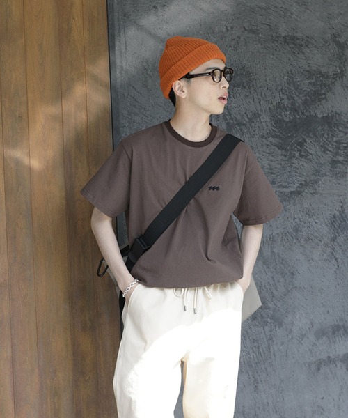 meltum(メルタム)の「EMBROIDERY LOGO S/S T-SHIRT(Tシャツ/カットソー・メンズ・ブラウン/ブラック/ホワイト/ネイビー・LARGE/MEDIUM/SMALL)」の13枚目の写真