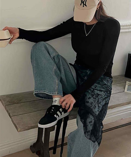 LAFFMO（ラフモ）の「レースラップスカート（スカート・レディース・ホワイト/ブラック/ベージュ・F）」の14枚目の写真