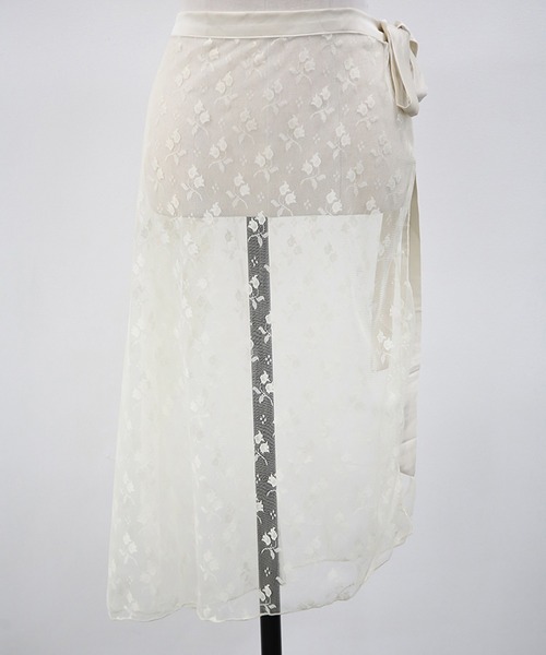 LAFFMO（ラフモ）の「レースラップスカート（スカート・レディース・ホワイト/ブラック/ベージュ・F）」の17枚目の写真