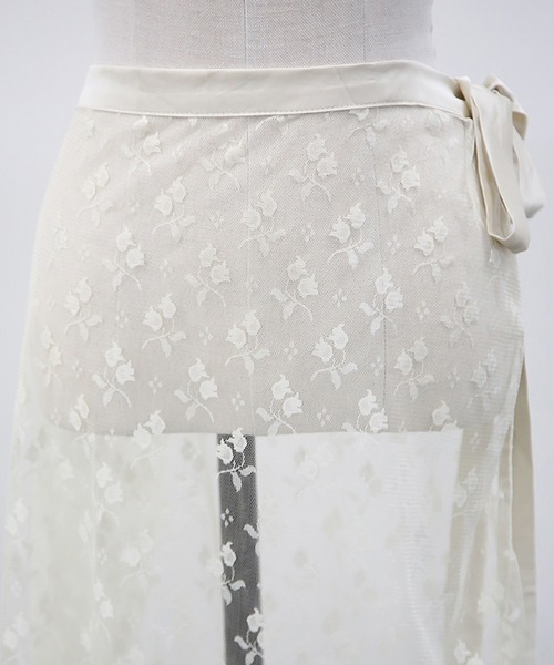 LAFFMO（ラフモ）の「レースラップスカート（スカート・レディース・ホワイト/ブラック/ベージュ・F）」の19枚目の写真