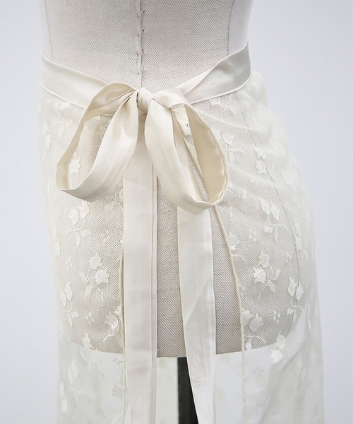 LAFFMO（ラフモ）の「レースラップスカート（スカート・レディース・ホワイト/ブラック/ベージュ・F）」の20枚目の写真