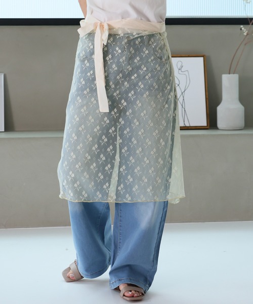 LAFFMO（ラフモ）の「レースラップスカート（スカート・レディース・ホワイト/ブラック/ベージュ・F）」の22枚目の写真