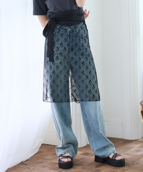 LAFFMO（ラフモ）の「レースラップスカート（スカート・レディース・ホワイト/ブラック/ベージュ・F）」の21枚目の写真