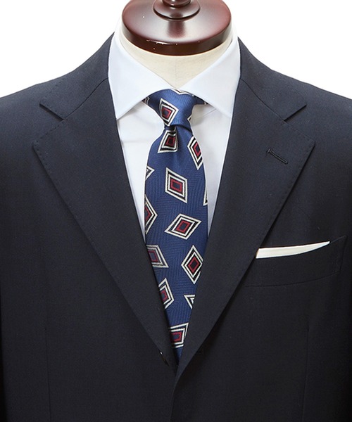 【セール】【CRICKET】クリケット ヘリンボン地 菱柄小紋ネクタイ（ネクタイ）｜Cricket（クリケット）