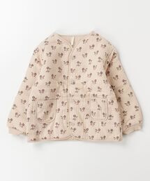 Quincy Mae（クインシーメイ）の「【Bs】【it】【Quincy Mae】QUILTED V-NECK BUTTON JACKET || FIG FLORA（その他ベビー用品・キッズ）」