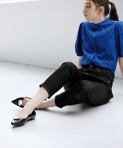 La TOTALITE(ラトータリテ)の「【TEMPERATE/テンパレイト】ビジューフラット(レインシューズ・レディース・ブラック/ベージュ・37/38/39)」の4枚目の写真
