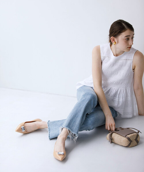 La TOTALITE(ラトータリテ)の「【TEMPERATE/テンパレイト】ビジューフラット(レインシューズ・レディース・ブラック/ベージュ・37/38/39)」の8枚目の写真