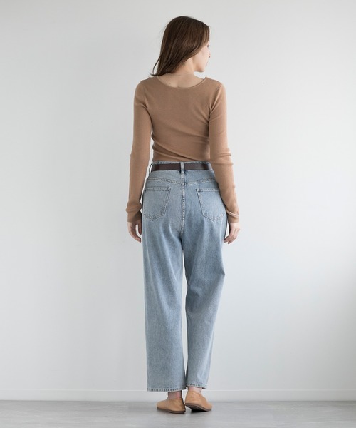 ニット セーター 「DECADE CLASSIC」長袖Uネック　カットソー レディース DECADE CLASSIC ニット セーター 「DECADE CLASSIC」長袖Uネック