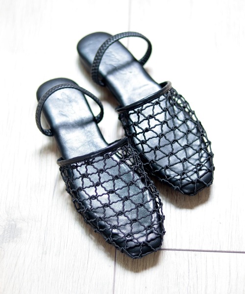 【新品未使用】QUN TOKYO メッシュフラットサンダル SHIPS｜quaranciel: メッシュ フラット サンダル | Rakuten