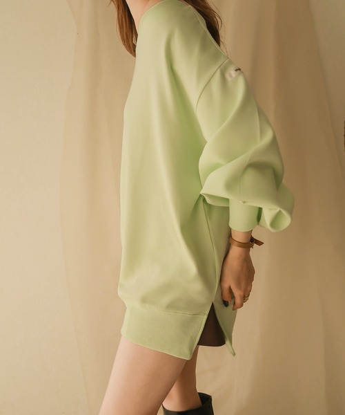 mideal（マイディール）の「Lady loose sweat / レディールーズスウェット（スウェット・レディース・グリーン・FREE）」の5枚目の写真