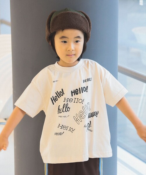 GO TO HOLLYWOOD(ゴートゥーハリウッド)の「GO TO HOLLYWOOD × B:MING by BEAMS / 別注 ハロー Tシャツ(100~150cm)(Tシャツ/カットソー・キッズ・グリーン/ホワイト・LARGE/MEDIUM/SMALL)」の3枚目の写真