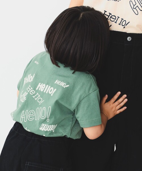 GO TO HOLLYWOOD(ゴートゥーハリウッド)の「GO TO HOLLYWOOD × B:MING by BEAMS / 別注 ハロー Tシャツ(100~150cm)(Tシャツ/カットソー・キッズ・グリーン/ホワイト・LARGE/MEDIUM/SMALL)」の6枚目の写真