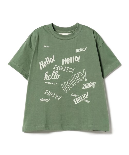 GO TO HOLLYWOOD(ゴートゥーハリウッド)の「GO TO HOLLYWOOD × B:MING by BEAMS / 別注 ハロー Tシャツ(100~150cm)(Tシャツ/カットソー・キッズ・グリーン/ホワイト・LARGE/MEDIUM/SMALL)」の14枚目の写真