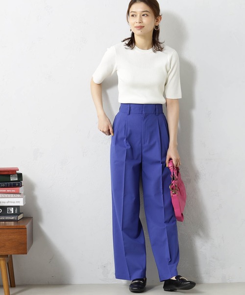 FOUND GOOD(ファウンドグッド)の「DRYTRワイドパンツ(その他パンツ・レディース・ブラック/アイボリー/グレー系2/レッド系5/ベージュ/ブルー系5・XL/L/M/S)」の5枚目の写真
