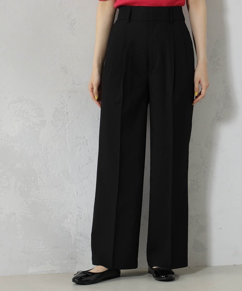 FOUND GOOD(ファウンドグッド)の「DRYTRワイドパンツ(その他パンツ・レディース・ブラック/アイボリー/グレー系2/レッド系5/ベージュ/ブルー系5・XL/L/M/S)」の2枚目の写真