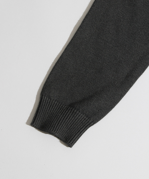 WEGO（ウィゴー）の「WEGO/ARMYリブニット（ニット/セーター・メンズ・オフホワイト/ブラック/カーキ・MEDIUM/LARGE）」の6枚目の写真