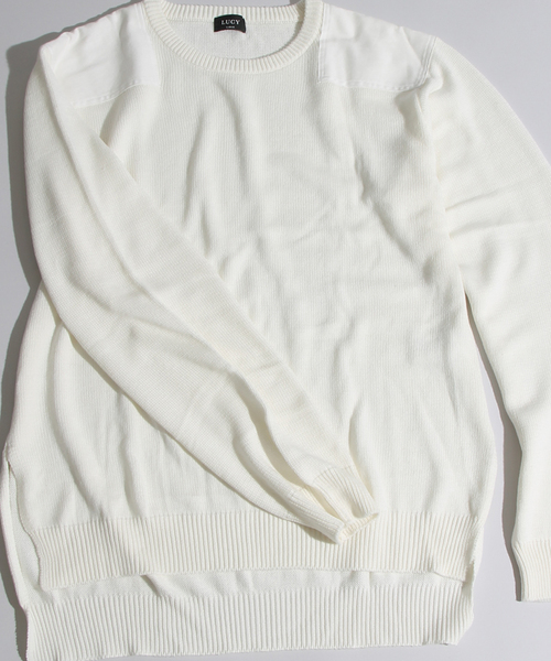 WEGO（ウィゴー）の「WEGO/ARMYリブニット（ニット/セーター・メンズ・オフホワイト/ブラック/カーキ・MEDIUM/LARGE）」の10枚目の写真