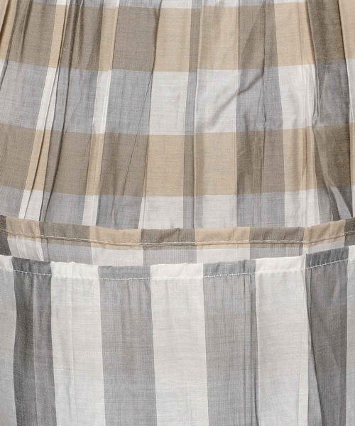 Elura（エルーラ）の「リバーシブルチェックスカート  ボーダーフレアスカート /117145（スカート・レディース・ブラック/ベージュ/ブラウン/カーキ/グリーン系その他4・FREE）」の18枚目の写真