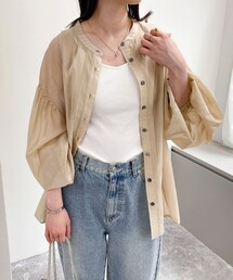 fredy emue | シアーデザインタックシャツ(シャツ/ブラウス)