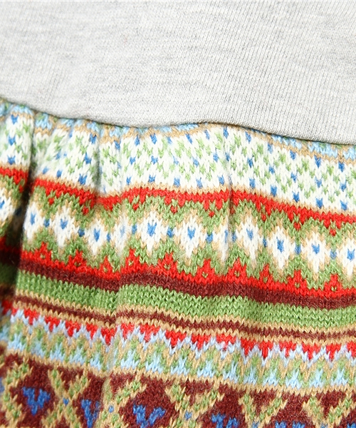 SHIPS KIDS（シップスキッズ）の「SHIPS KIDS:ジャカード ノースリーブ ワンピース（ワンピース・キッズ・オフホワイト/グレー・90/80）」の4枚目の写真