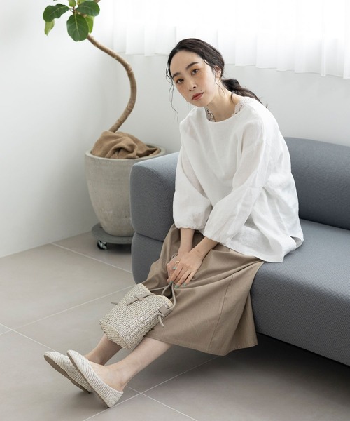 studio CLIP(スタディオクリップ)の「ペーパー編みショルダーバッグ(ショルダーバッグ・レディース・ブラック/その他2/ブラウン・FREE)」の7枚目の写真