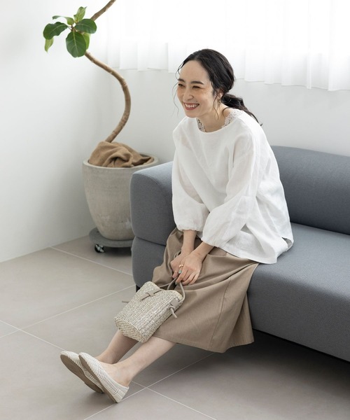 studio CLIP(スタディオクリップ)の「ペーパー編みショルダーバッグ(ショルダーバッグ・レディース・ブラック/その他2/ブラウン・FREE)」の8枚目の写真