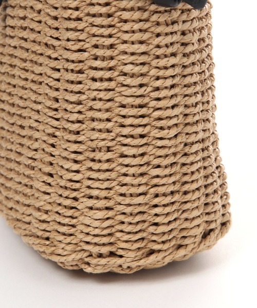 studio CLIP(スタディオクリップ)の「ペーパー編みショルダーバッグ(ショルダーバッグ・レディース・ブラック/その他2/ブラウン・FREE)」の22枚目の写真