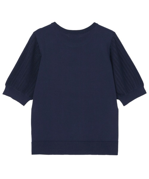 TOKYO SHIRTS(トウキョウシャツ)の「袖透かしニットプルオーバー(ニット/セーター・レディース・ローズ/ネイビー/オフホワイト・LL/M/L)」の8枚目の写真