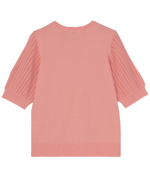 TOKYO SHIRTS(トウキョウシャツ)の「袖透かしニットプルオーバー(ニット/セーター・レディース・ローズ/ネイビー/オフホワイト・LL/M/L)」の12枚目の写真