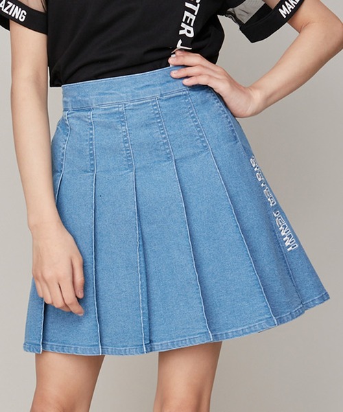 nisai/プリーツスカート/デニム nisai/プリーツスカート/デニム 1.jpg