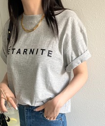 【バリエーション豊富！全11種類】テキストロゴ/フロッキー プリントTシャツ/カットソー