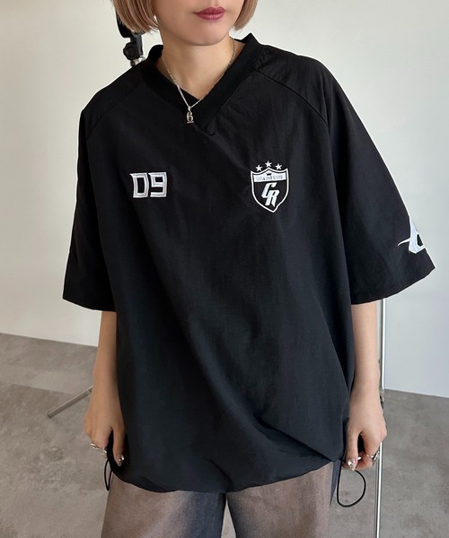 apres jour mignon(アプレジュールミニョン)の「ナイロンゲームシャツ【ZOZOTOWN限定アイテム】(シャツ/ブラウス・レディース・グリーン/ボルドー/その他/ネイビー/ブラック/チャコールグレー・X-LARGE/フリー)」の2枚目の写真