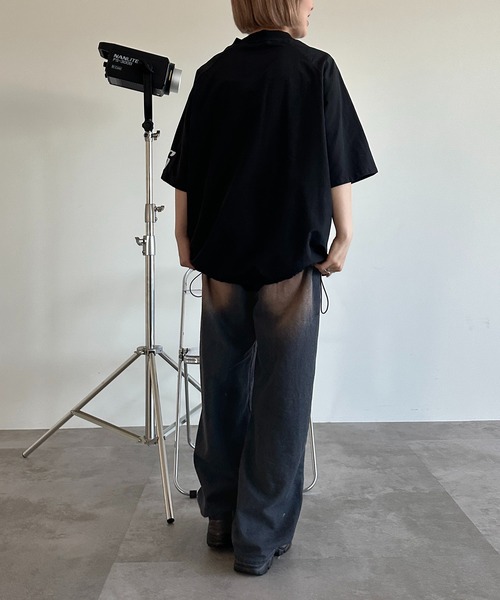 apres jour mignon(アプレジュールミニョン)の「ナイロンゲームシャツ【ZOZOTOWN限定アイテム】(シャツ/ブラウス・レディース・グリーン/ボルドー/その他/ネイビー/ブラック/チャコールグレー・X-LARGE/フリー)」の7枚目の写真